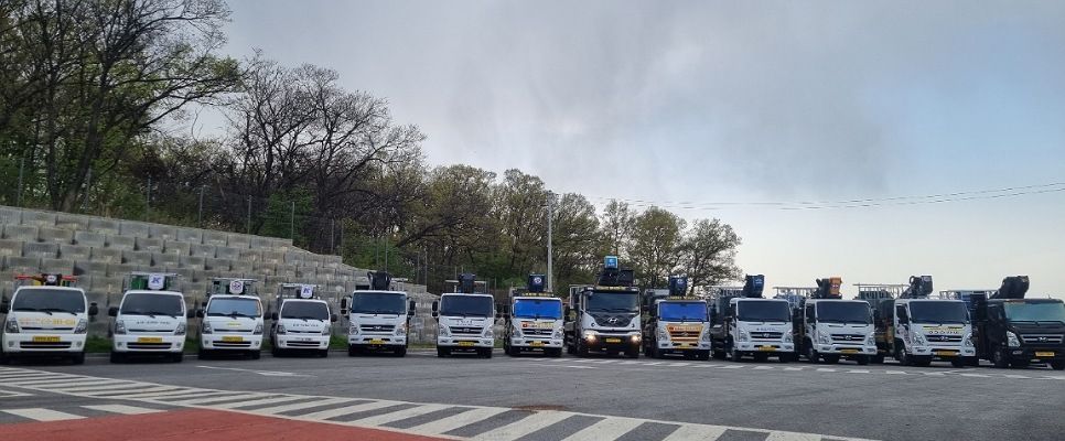 나이스스카이 보유 차량 전경
